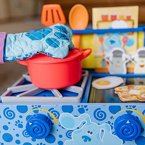 Melissa and Doug Blue's Clues and You! Wooden Cooking Play Set (42 Pieces)