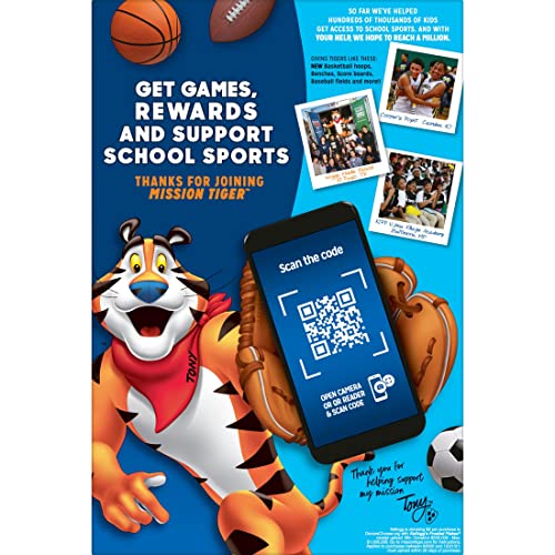 Frosted Flakes Cold Breakfast Cereal, 7 Vitamins and Minerals, Kids Snacks, Original with Vanilla Flavored Marshmallows (10 Boxes)