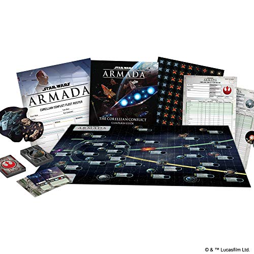 Star Wars Armada The Corellian Conflict CAMPAIGN EXPANSION | Miniatures Battle Game | Strategy Game for Adults and Teens | Ages 14+ | 2-5 Players | Avg. Playtime 2 Hours | Made by Fantasy Flight Games