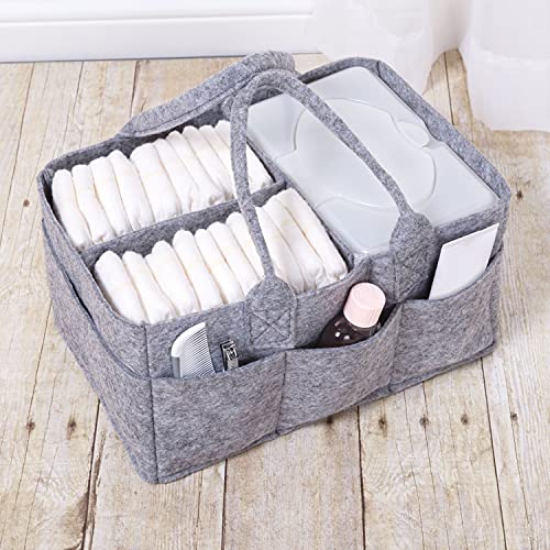 Sammy and Lou Felt Storage Caddy, Gray (103122)