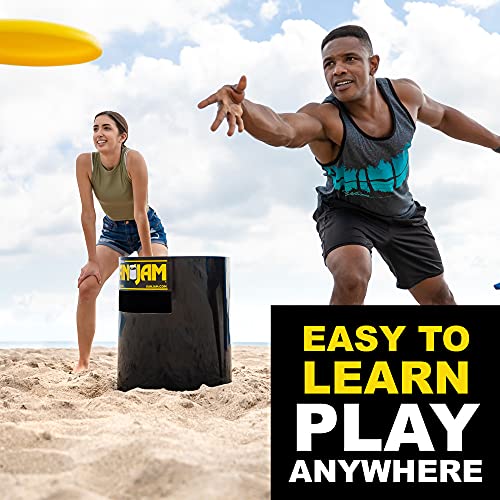 Kan Jam Disc Toss Game Sets - Original, Illuminate, and Pro Versions - American Made, for Backyard, Beach, Park, Tailgates, Outdoors and Indoors, 20' x16'