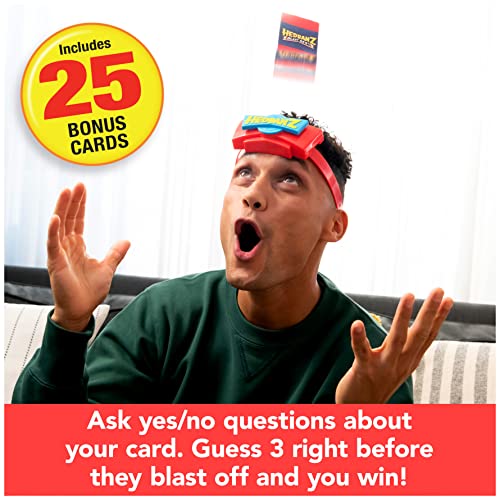 Hedbanz Blast Off! Guessing Game with 25 Bonus Cards, for Kids and Families Ages 6 and up (Amazon Exclusive)