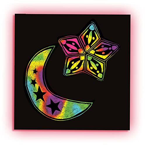 Melissa and Doug Scratch Art Rainbow Mini Notes (125) With Wooden Stylus - Color Scratch Art Mini Notes, Party Favors, Stocking Stuffers, Arts And Crafts For Kids