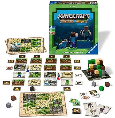 Ravensburger Minecraft: Builders and Biomes Strategy Board Game Ages 10 and Up