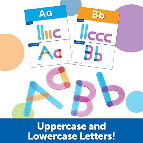 Learning Resources Letter Construction, Homeschool, School Activity Set, Play School, 60 Pieces, Ages 3+