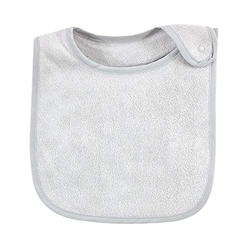 Hudson Baby Unisex Baby Rayon from Bamboo Terry Bibs, Denim Mint, One Size