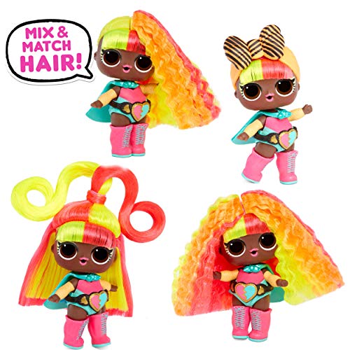 L.O.L. Surprise! Hairvibes Dolls with 15 Surprises and Mix and Match Hairpieces