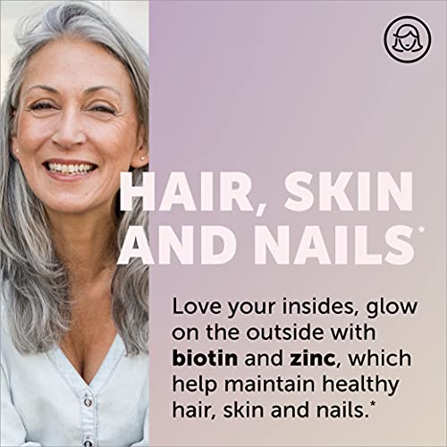 SmartyPants Multivitamin for Women 50+: Omega-3 DHA, Zinc for Immunity, Vitamins D3, C, B6, Biotin, Folate, Vitamin B12, Vitamin A for Eyes, One Per Day, 30 Capsules, 30 Day Supply