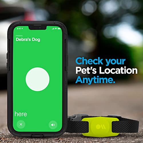 Case-Mate Airtag Dog Collar Holder - Water Resistant Airtag Holder Dog Tag - Lightweight, Protective Airtag Case for Dog Collar - Pet Collar Airtag Loop - Compatible w/Cat/Dog Collars - Lime Green