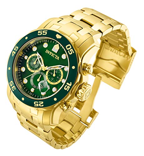 Invicta Men's 0075 Pro Diver Chronograph 18k Gold-Plated Watch