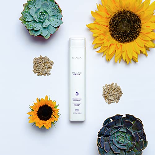 L'ANZA Healing Smooth Glossifying Shampoo, Nourishes, Repairs, and Boosts Hair Shine and Strength for a Perfect Silky-Smooth, Frizz-free Look (33.8 Fl Oz)