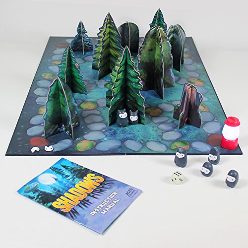 ThinkFun Shadows in the Forest Play in the Dark Board Game for Kids and Families Age 8 and Up - Fun and Easy to Learn with Innovative and Unique Gameplay