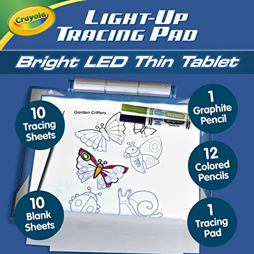 Crayola Light Up Tracing Pad - Blue, Drawing Projector for Kids, Kids Toys, Tracing Light Box, Gift for Boys and Girls, Ages 6+