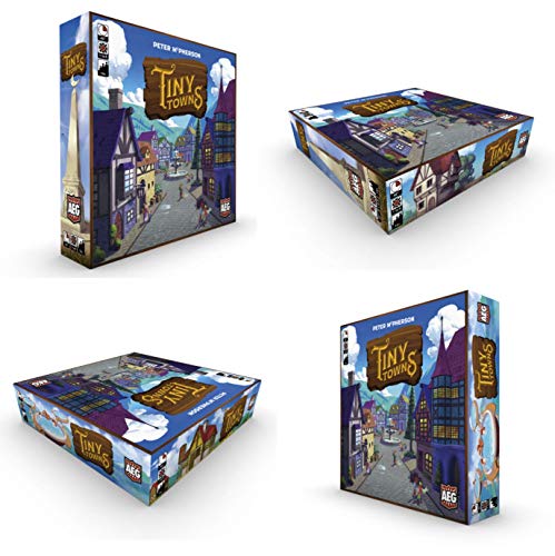Tiny Towns - Award-winning Board Game, Base Set, 1-6 Players, 45-60 min Play Time, Strategy Board Game for Ages 14 and Up, Cleverly Plan and Construct a Thriving Town, Alderac Entertainment Group (AEG)