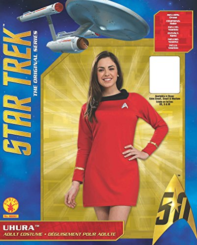 Rubie's womens Star Trek Classic Deluxe Dress Adult Sized Costumes, Red, Medium US