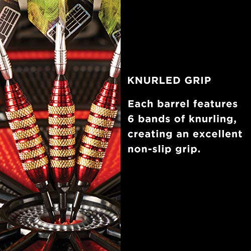 Viper Spinning Bee Soft Tip Darts with Casemaster Storage/Travel Case, Red, 16 Grams