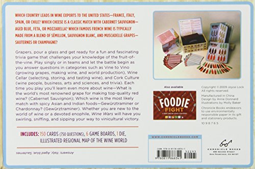 Wine Wars : A Trivia Game for Wine Geeks and Wannabes (Gifts for Winos, Wine Lover Gifts, Adult Trivia Games)