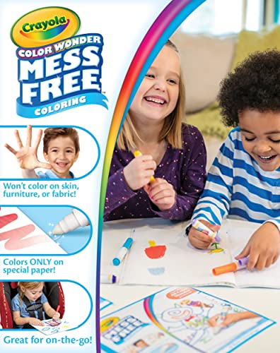 Crayola Color Wonder Mess Free Coloring Kit, 80pc, Toddler Toys, Gift for Boys and Girls