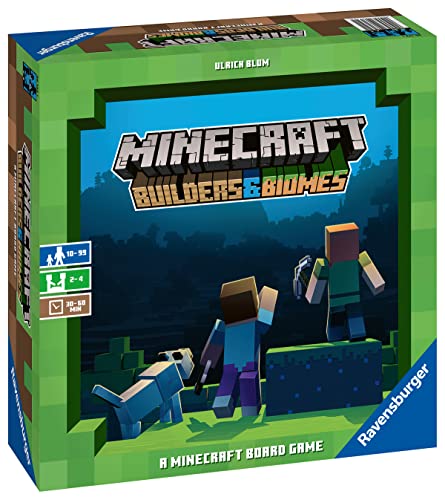 Ravensburger Minecraft: Builders and Biomes Strategy Board Game Ages 10 and Up