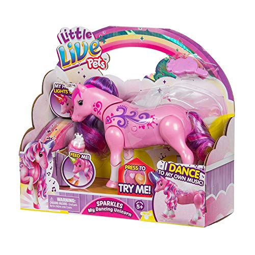 Little Live Pets - Sparkles My Dancing Interactive Unicorn | Dances and Lights to Music - Engaging Fun - Batteries Included | For Ages 5+