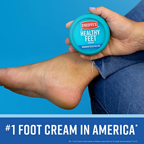 O'Keeffe's Healthy Feet Foot Cream, 3.2 Ounce Jar (Pack of 1)