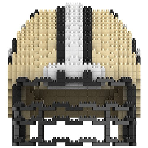 FOCO unisex child NFL Construction Toy Blocks Set - New Orleans Saints 3D Brxlz Helmet, Team Color, One Size US