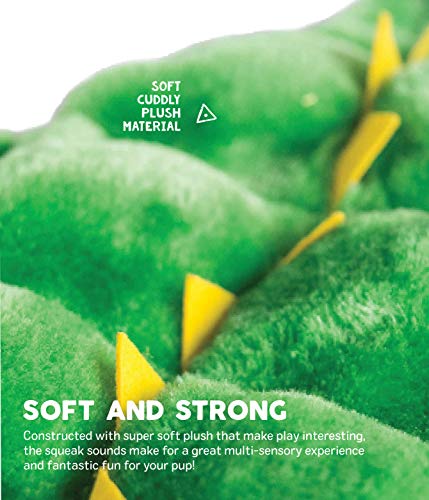 Outward Hound Squeaker Matz Plush Gator Dog Toy, XL