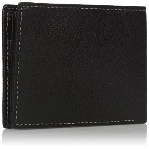 Timberland Men's Genuine Leather RFID Blocking Passcase Security Wallet, black, One Size