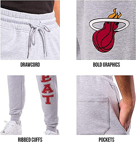 Ultra Game NBA Men's Super Soft Team Jogger Sweatpants, Utah Jazz, Team Color, Medium