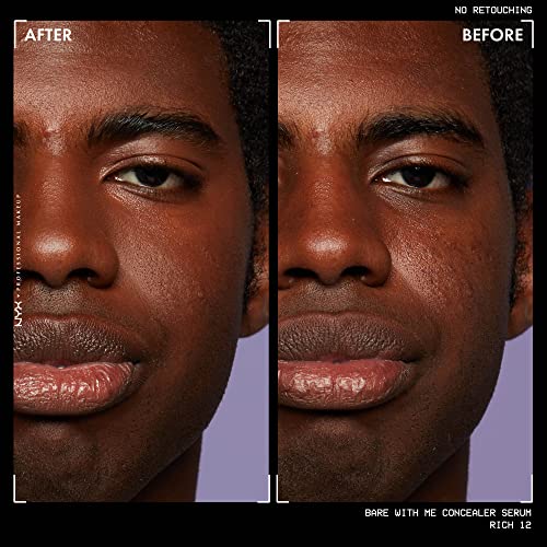 NYX PROFESSIONAL MAKEUP Bare With Me Concealer Serum, Up To 24Hr Hydration - Rich