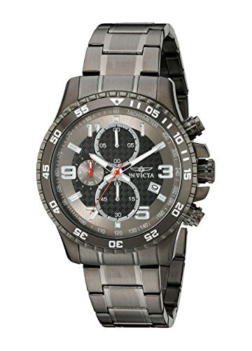 Invicta Men's 14879 Specialty Chronograph Silver Grey Dial Gunmetal Ion-Plated Stainless Steel Watch