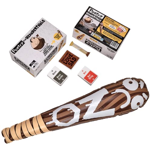 Poetry for Neanderthals by Exploding Kittens LLC - Family Card Game for Adults, Teens and Kids , White