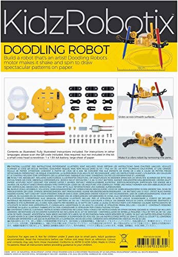 4M: Doodling Robot, Build a Robot That's an Artist, Ideal for Young Science Enthusiasts, Challenge Your Child's Imagination, Requires 1 AA Battery (Not Included), For Ages 8 and up