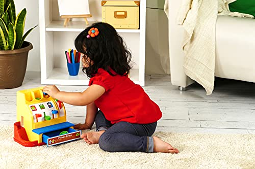 Basic Fun Fisher-Price Classic Toys - Retro Cash Register - Great Pre-School Gift for Girls and Boys, 1 ea (2073), for 24 months to 180 months