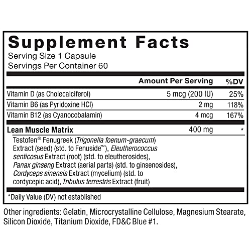 Force Factor Test X180, 3-Pack, Testosterone Booster Supplement for Men with Fenugreek Seed Tribulus and Mens Vitamins to Build Lean Muscle, Enhance Male Athletic Performance, Cordyceps, 180 Capsules