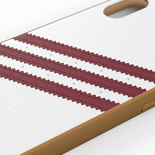 adidas Originals White/Collegiate Burgundy Molded Case for iPhone X/XS, Drop-Resistant Phone Case