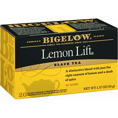Bigelow Lemon Lift Black Tea, Caffeinated, 20 Count (Pack of 6), 120 Total Tea Bags
