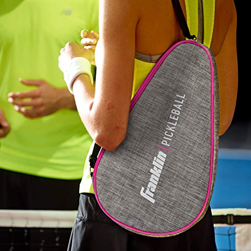 Franklin Sports Pickleball Paddle Bag - Official Bag of the US Open - Grey/Pink