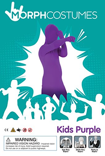 Morphsuits Purple Original Kids Costume - Size Small 3'-3'5 (91cm-104 cm) (KSPUS)