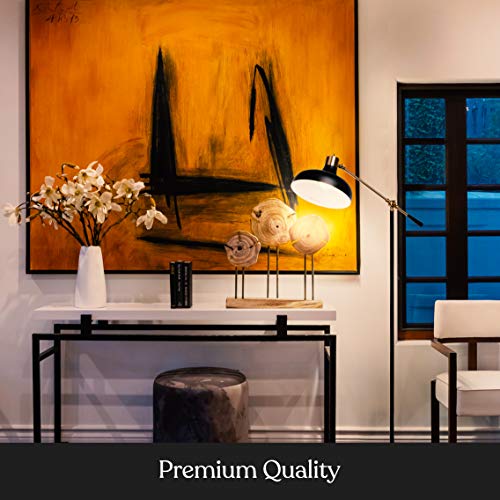 Brightech Wyatt LED Floor Lamp, Industrial Floor Lamp for Living Rooms and Offices – Charming Farmhouse Floor Lamp, Adjustable Head Standing Lamp for Bedroom Reading, Stunning Living Room Decor