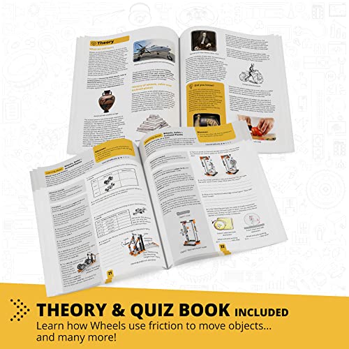 Engino- STEM Toys, Mechanics: Wheels, Axles and Inclined Planes, Construction Toys for Kids 9+, Fun Educational Toys, Gifts for Boys and Girls (14 Model Options)