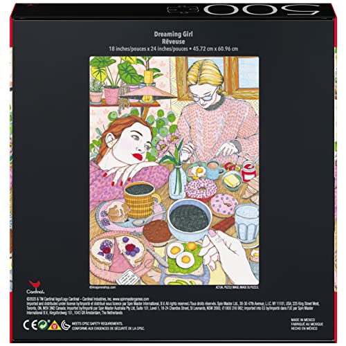 2-Pack of 500-Piece Jigsaw Puzzles, Dreaming Girl and Coffee Time | Gifts for Mom Mom Gifts for Adults and Kids Ages 8+