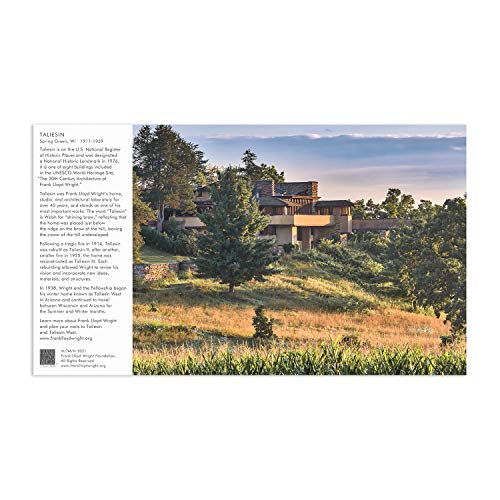 Frank Lloyd Wright Taliesin and Taliesin West 500 Piece Double-Sided Puzzle from Galison - Stunning Photographic Jigsaw Puzzle, 24' x 18', Fun and Challenging, Unique Gift Idea