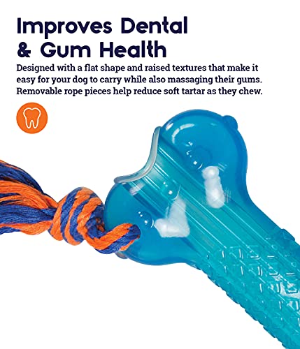 Petstages Orka Bone Royal Blue Treat-Dispensing Dog Chew Toy
