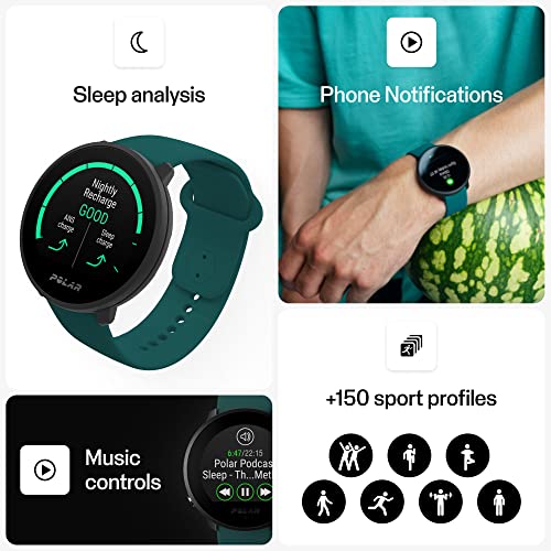 POLAR Unite - Fitness Watch, 24/7 Activity Tracker, Automatic Sleep Tracking, Connected GPS, Smart Daily Workout Guidance, Recovery Measurement, 130 Sports Profiles, Wrist-Based Heart Rate Monitor