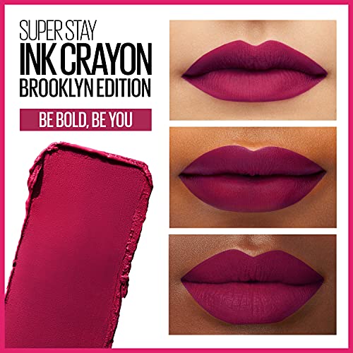 Maybelline New York Maybelline Super Stay Ink Crayon Matte Longwear Lipstick Makeup, Be Bold, Be You, 0.04 Ounce, 120 Be Bold, Be You, 0.04 ounces (Pack of 2)