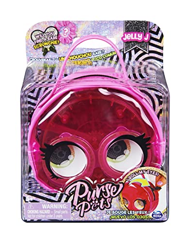 Purse Pets Micros, Jelly J Jellyfish Stylish Small Purse with Eye Roll Feature, Kids Toys for Girls Aged 5 and up
