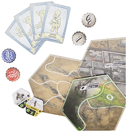 Fallout The Board Game New California Expansion | Strategy Board Game | Apocalyptic Adventure Game for Adults and Teens | Ages 14+ | 1-4 Players | Avg Playtime 2-3 Hours, Made by Fantasy Flight Games