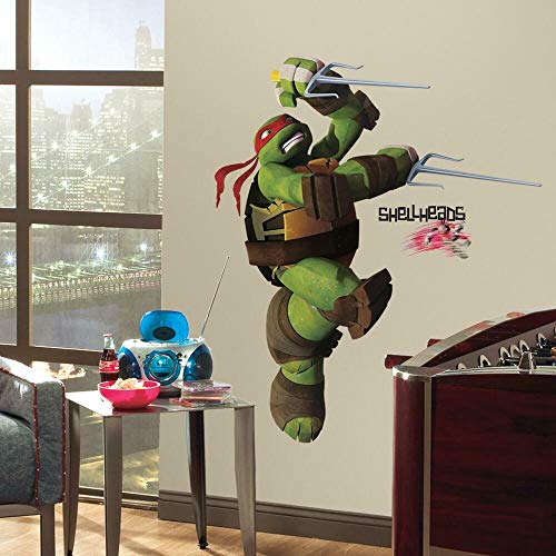 RoomMates RMK2251GM Teenage Mutant Ninja Turtles Raphael Peel and Stick Giant Wall Decals