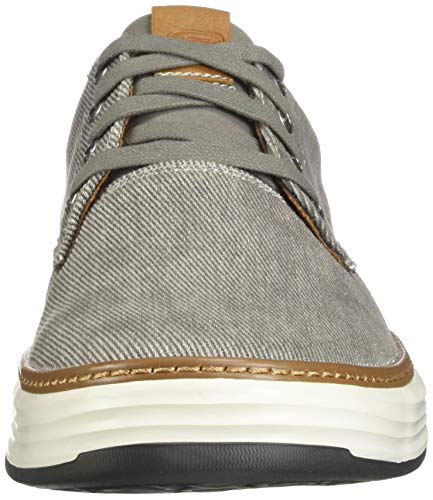 Skechers mens Skechers Men s Moreno Canvas Oxford Shoe, Beige (Tpe 578), 12 US